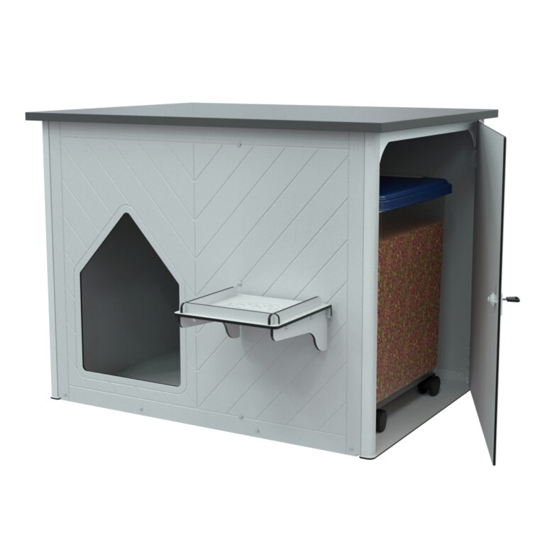 Archie Double Litter Box with Feeder