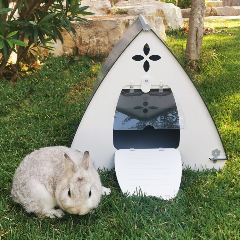 white rabbit hutch